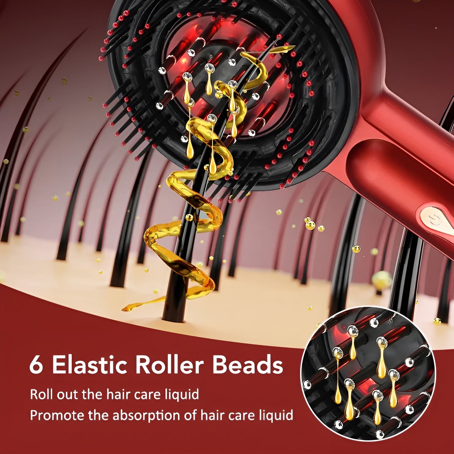 Zentus Red Therapy Massage Comb