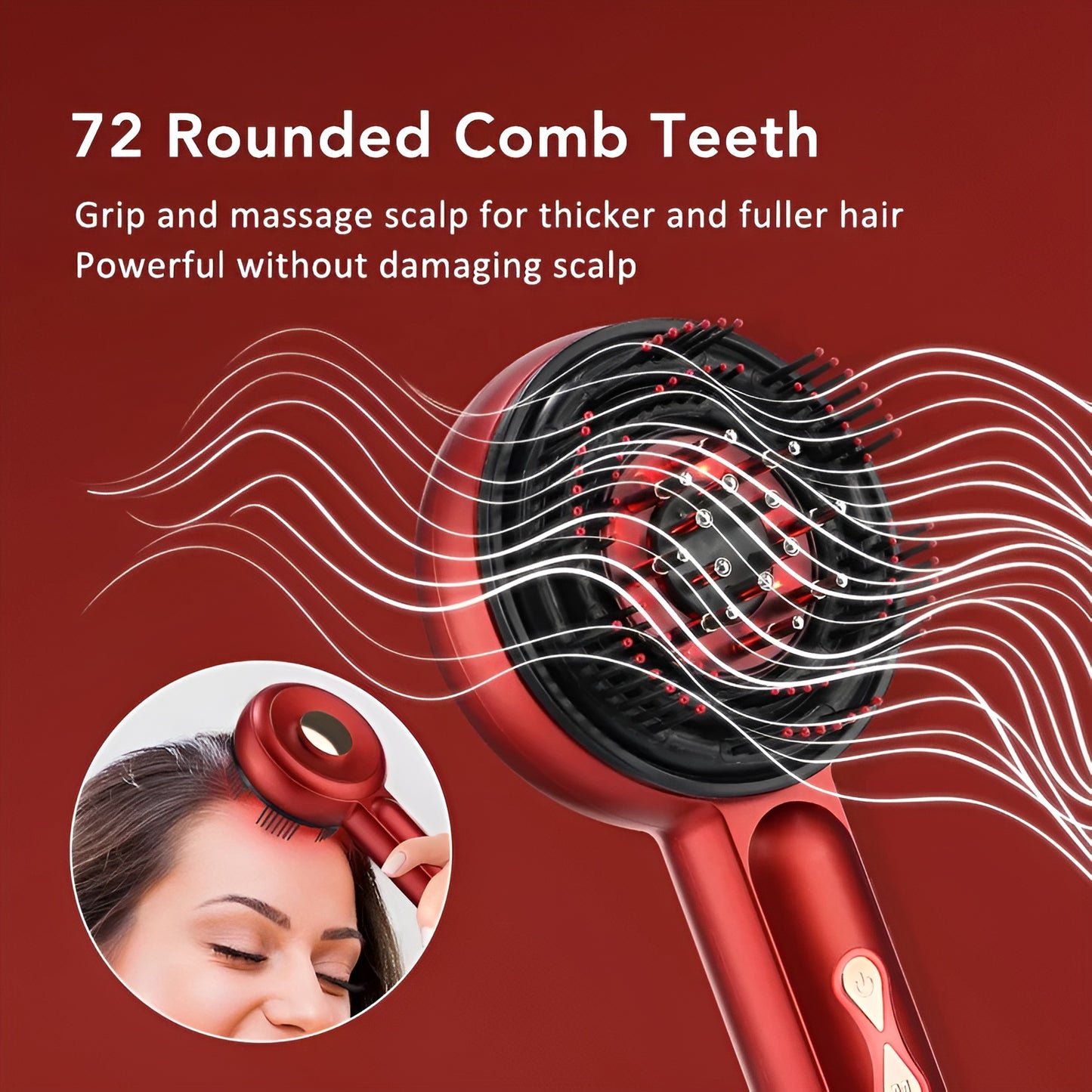Zentus Red Therapy Massage Comb